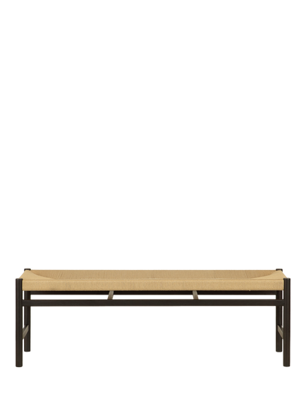 John Lewis Reed Dining Bench, Black