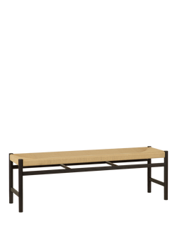 John Lewis Reed Dining Bench - view 2, Black