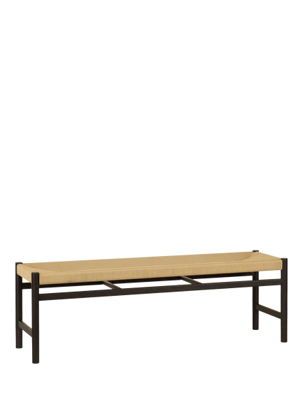 John Lewis Reed Dining Bench - view 2, Black