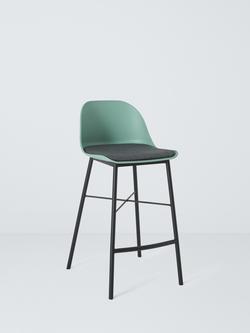 John Lewis Whistler Bar Stool, Dusty Green