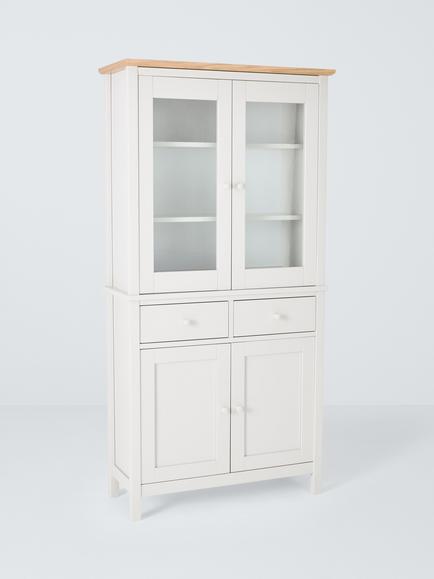 John Lewis Wilton Display Cabinet, Linen, Linen