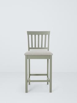 John Lewis Wilton Bar Stool - view 2, Sage Green