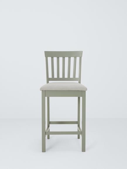 John Lewis Wilton Bar Stool - view 2, Sage Green