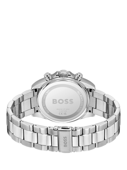 HUGO BOSS 1514267 Men's Chronograph Bracelet Strap Watch, Silver - view 2, Silver