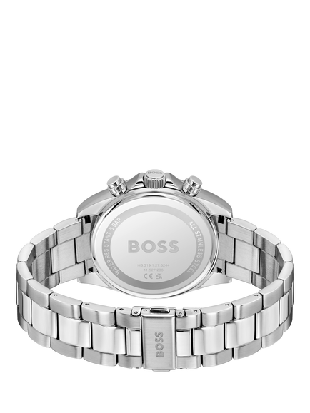 HUGO BOSS 1514267 Men's Chronograph Bracelet Strap Watch, Silver - view 2, Silver