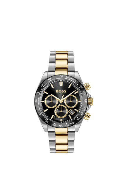 HUGO BOSS 1514269 Men's Here Chronograph Bracelet Strap Watch, Bi-colour, Bi-colour