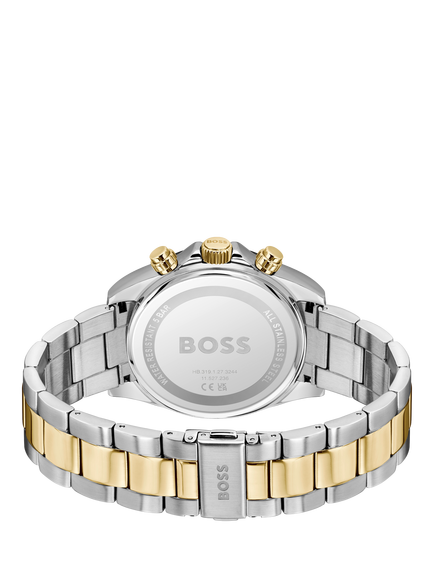 HUGO BOSS 1514269 Men's Here Chronograph Bracelet Strap Watch, Bi-colour - view 2, Bi-colour