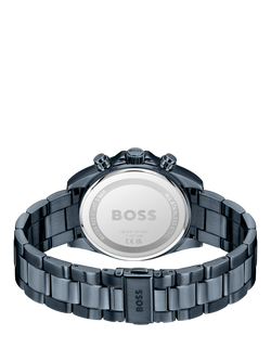 HUGO BOSS 1514270 Men's Hero Chronograph Bracelet Watch, Blue - view 2, Blue
