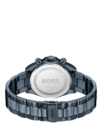 HUGO BOSS 1514270 Men's Hero Chronograph Bracelet Watch, Blue - view 2, Blue