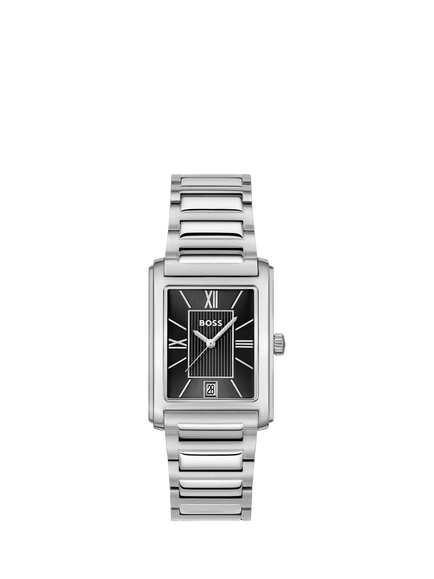 HUGO BOSS 1514297 Men's Principle Dress Bracelet Strap Watch, Silver, Silver