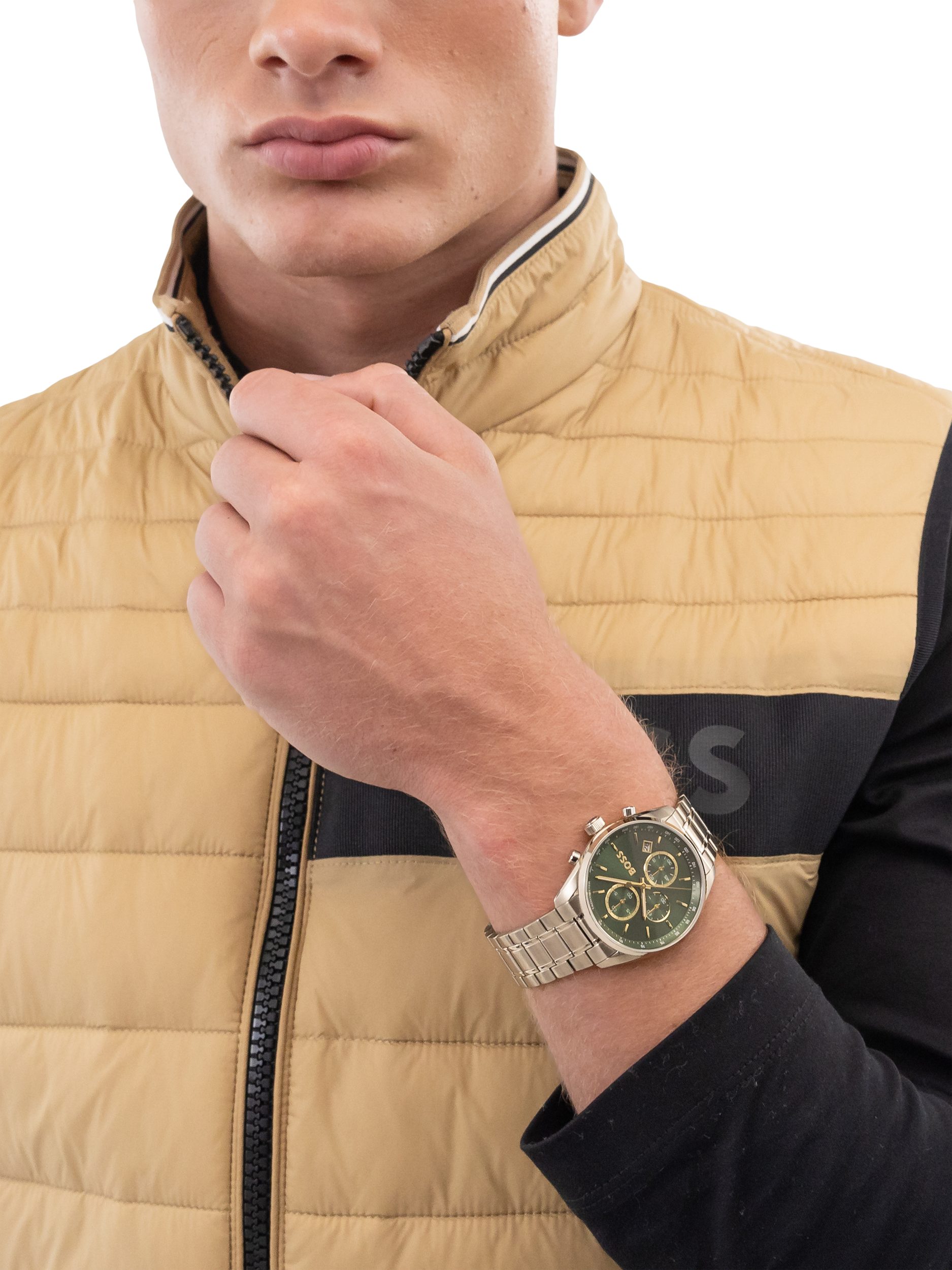 HUGO BOSS 1514266 Men's Grand Prix Chronograph Bracelet Strap