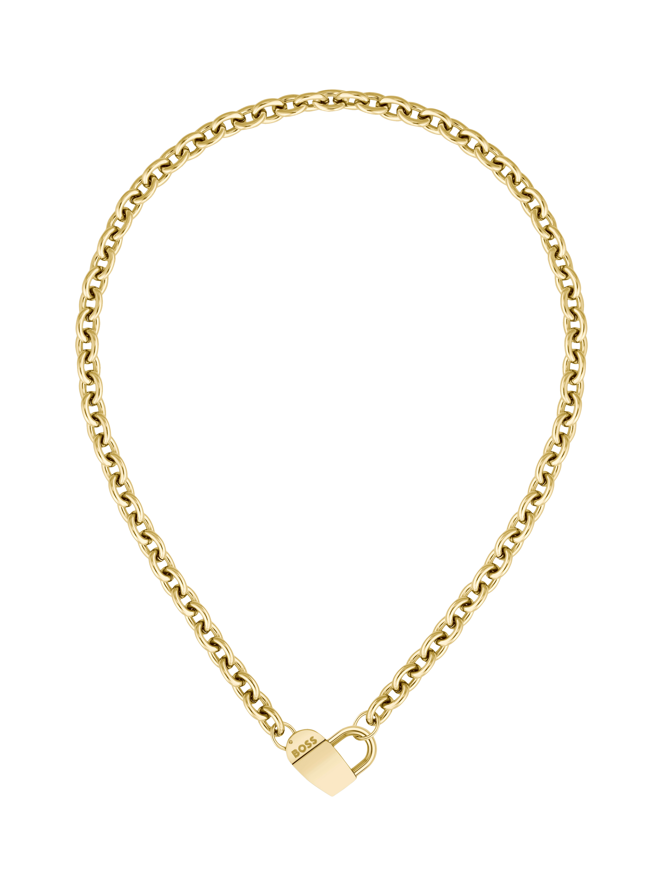 Product image 3 of 5, which shows HUGO BOSS Dinya Monogram Heart Necklace