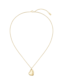 HUGO BOSS Honey Heart Charm Necklace - view 2, Gold
