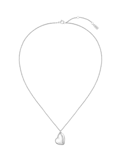 HUGO BOSS Honey Heart Charm Necklace - view 2, Silver
