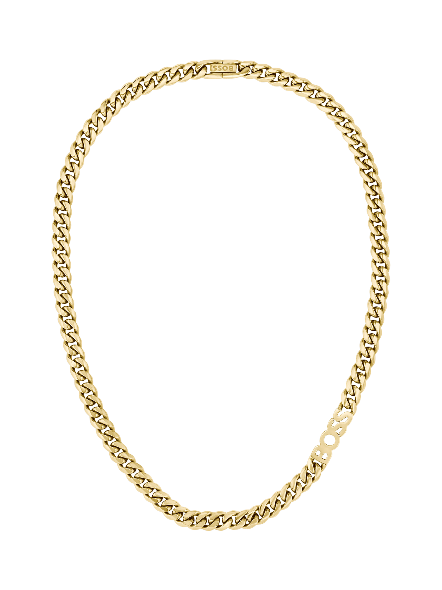 Product image 2 of 7, which shows HUGO BOSS Kassy Men's Chain Necklace, Gold