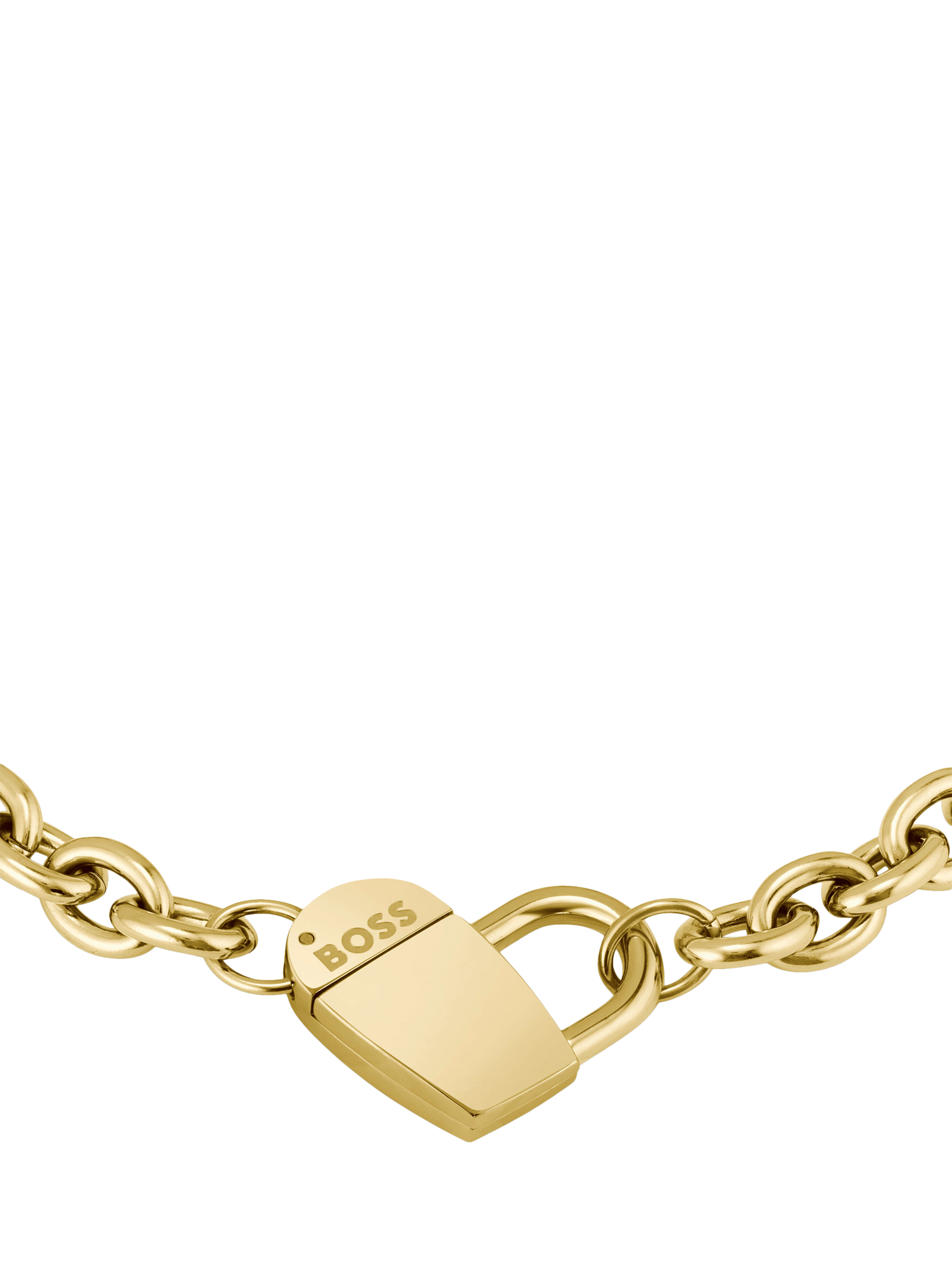 Product image 2 of 5, which shows HUGO BOSS Dinya Monogram Heart Bracelet, Gold