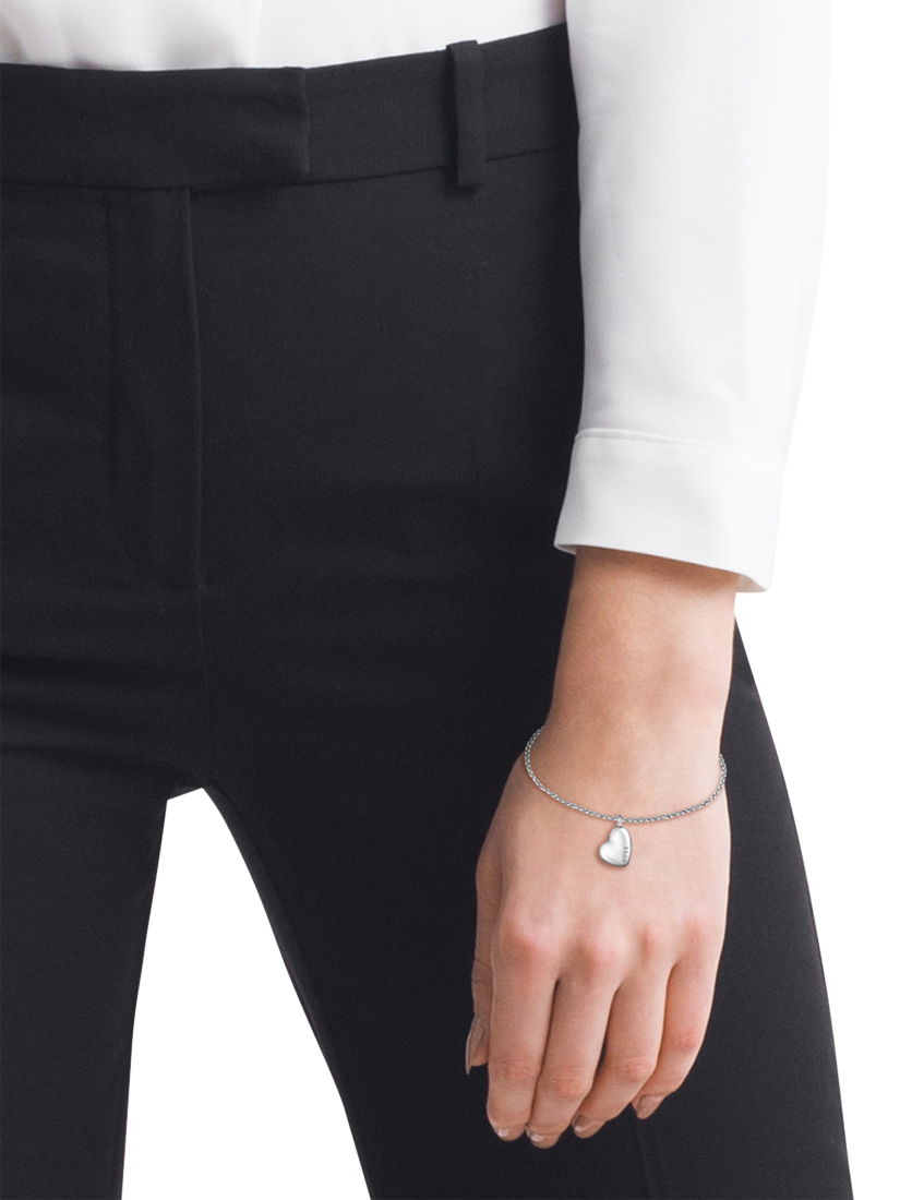 Product image 3 of 4, which shows HUGO BOSS Honey Heart Charm Bracelet, Silver