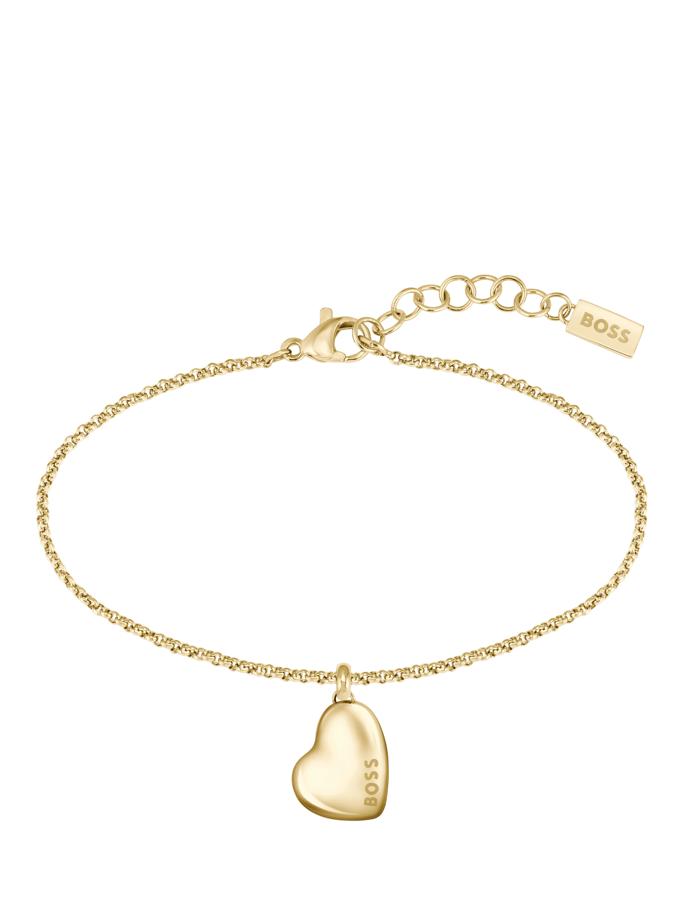 Product image 2 of 4, which shows HUGO BOSS Honey Heart Charm Bracelet, Gold