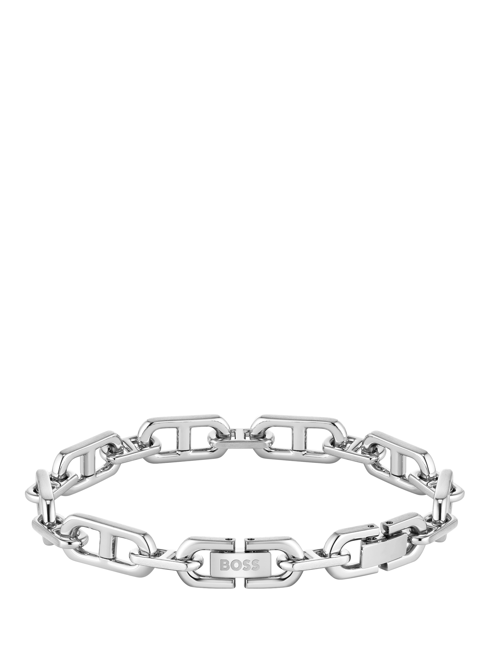 Product image 4 of 7, which shows HUGO BOSS Men's Kode Linked Chain Bracelet, Silver