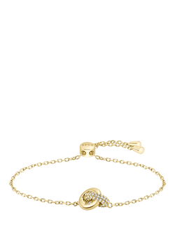 HUGO BOSS Live Precious Crystal Ring Bracelet, Gold, Gold