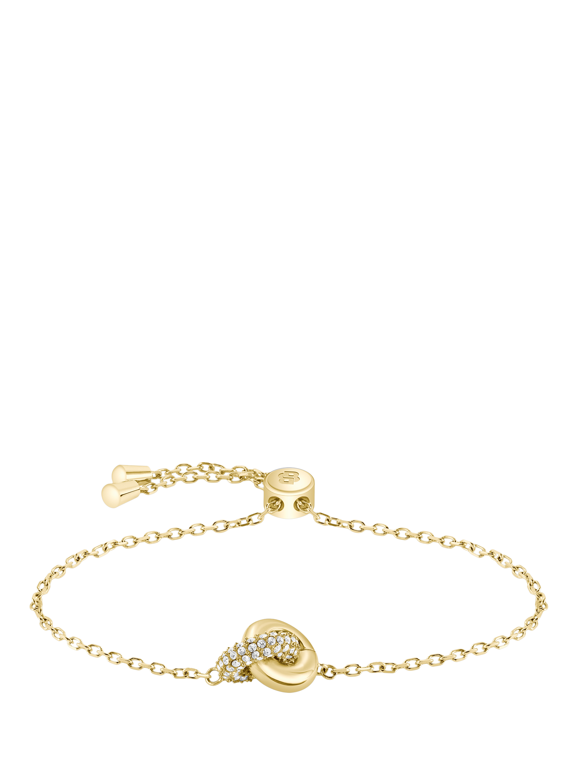 Product image 2 of 6, which shows HUGO BOSS Live Precious Crystal Ring Bracelet, Gold