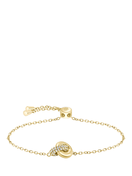 HUGO BOSS Live Precious Crystal Ring Bracelet, Gold - view 2, Gold