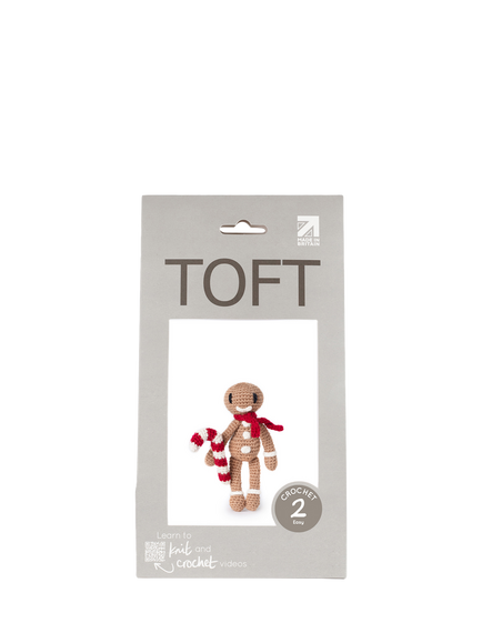 Gingerbread Man Crochet Kit, Brown