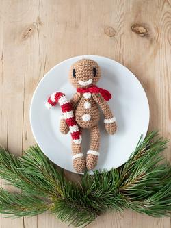 Gingerbread Man Crochet Kit - view 2, Brown