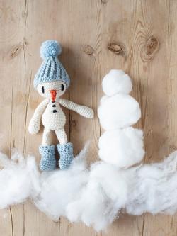 TOFT Snowman Crochet Kit - view 2, White
