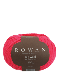 Rowan Big Wool Knitting Yarn, 100g, Cerise