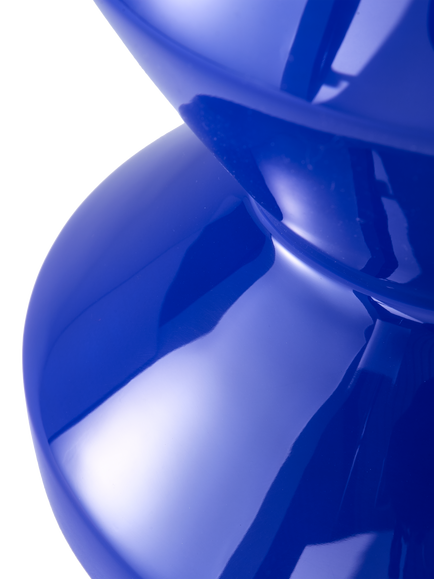 pols potten Zig Zag Stool, Blue - view 2, Blue