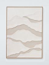 John Lewis 'Cloud' Textured Framed Canvas, 100 x 70cm, Beige