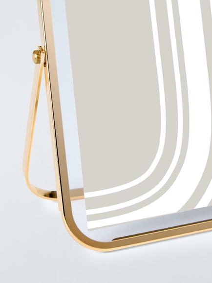 John Lewis Float Metal Easel Photo Frame, 5 x 7" (13 x 18cm) - view 2, Gold