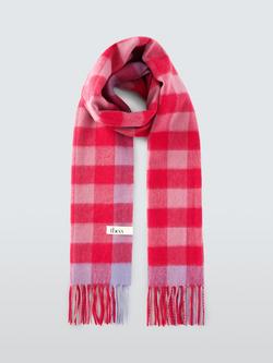 TBCo Gingham Oversized Wool Scarf, Rose - view 2, Rose