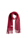 TBCo Wave & Stripes Oversized Wool Scarf, Burgundy