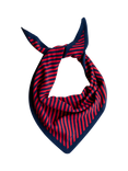 TBCo Stripe Wool Triangle Scarf, Navy
