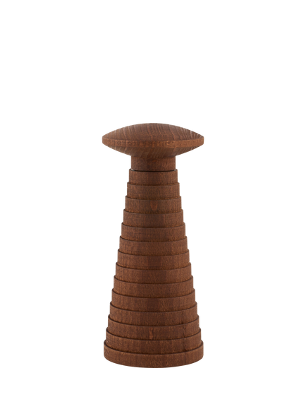 Alessi Yucatan Beech Wood Salt/Pepper Mill, Brown, Brown