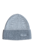 TBCo Two Tone Cashmere Blend Beanie Hat, Charcoal