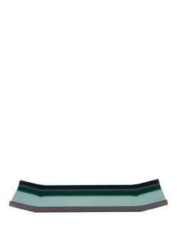 Alessi Arran Rectangular Tray, Green/Purple, Steel