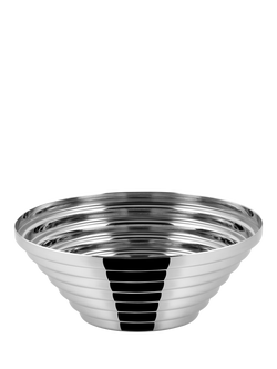 Alessi Maya Round Basket, 20cm, Stainless Steel, Silver