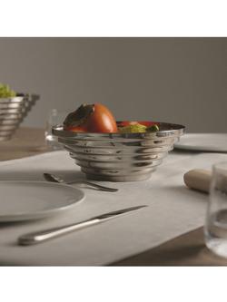 Alessi Maya Round Basket, 20cm, Stainless Steel - view 2, Silver