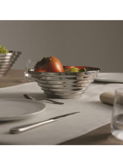 Alessi Maya Round Basket, 20cm, Stainless Steel - view 2, Silver