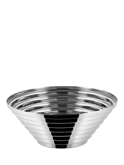 Alessi Maya Round Basket, 25cm, Stainless Steel, Silver