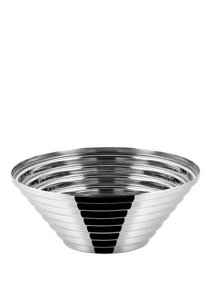 Alessi Maya Round Basket, 25cm, Stainless Steel, Silver