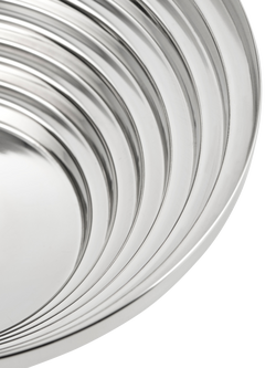 Alessi Maya Round Basket, 25cm, Stainless Steel - view 2, Silver