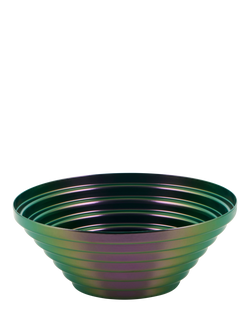 Alessi Maya Round Basket, 20cm, Green/Purple, Steel