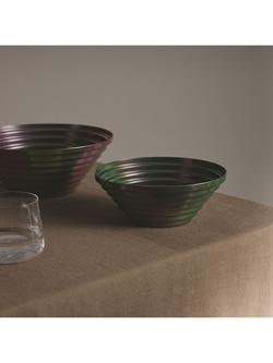 Alessi Maya Round Basket, 20cm, Green/Purple - view 2, Steel