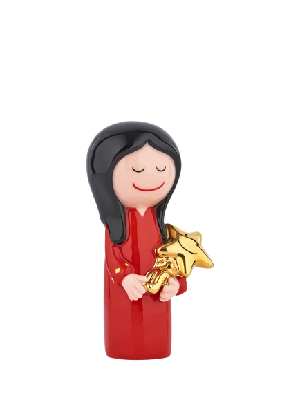 Alessi Happy Eternity Baby Figlio Delle Stelle Christmas Figurine - view 2, Red