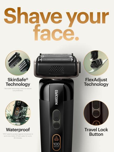 MANSCAPED The Chairman Pro Electric Foil Shaver, Black - view 2, Black