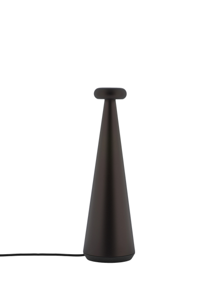 Alessi Bedin Rechargeable Table Lamp, Brown - view 2, Brown
